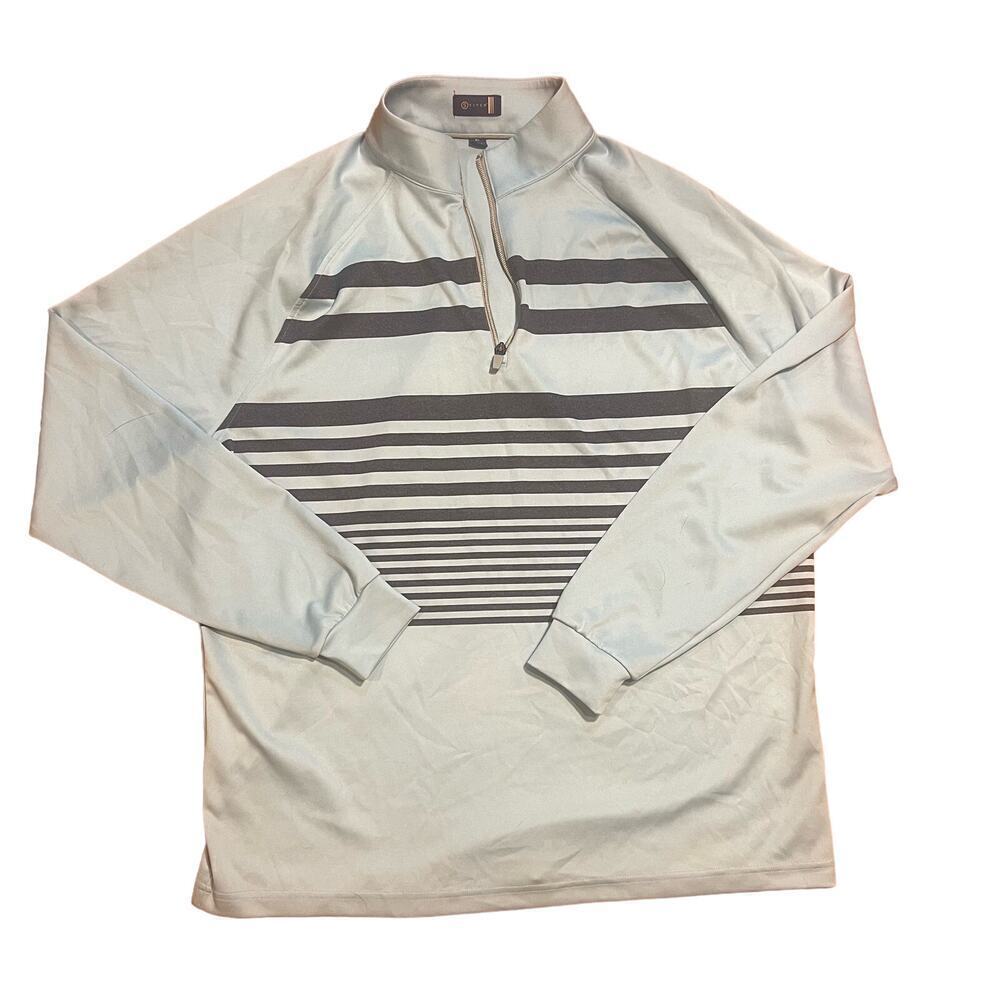 Stitch Men’s Size XL 1/4 Blue Golf Pullover Shirt Jacket Performance Wicking